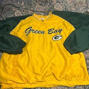 NFL Yellow Pullover with Green and White Trim